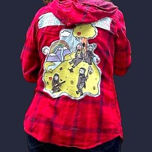 Custom Sweet Sleep Token Flannel Hoodie